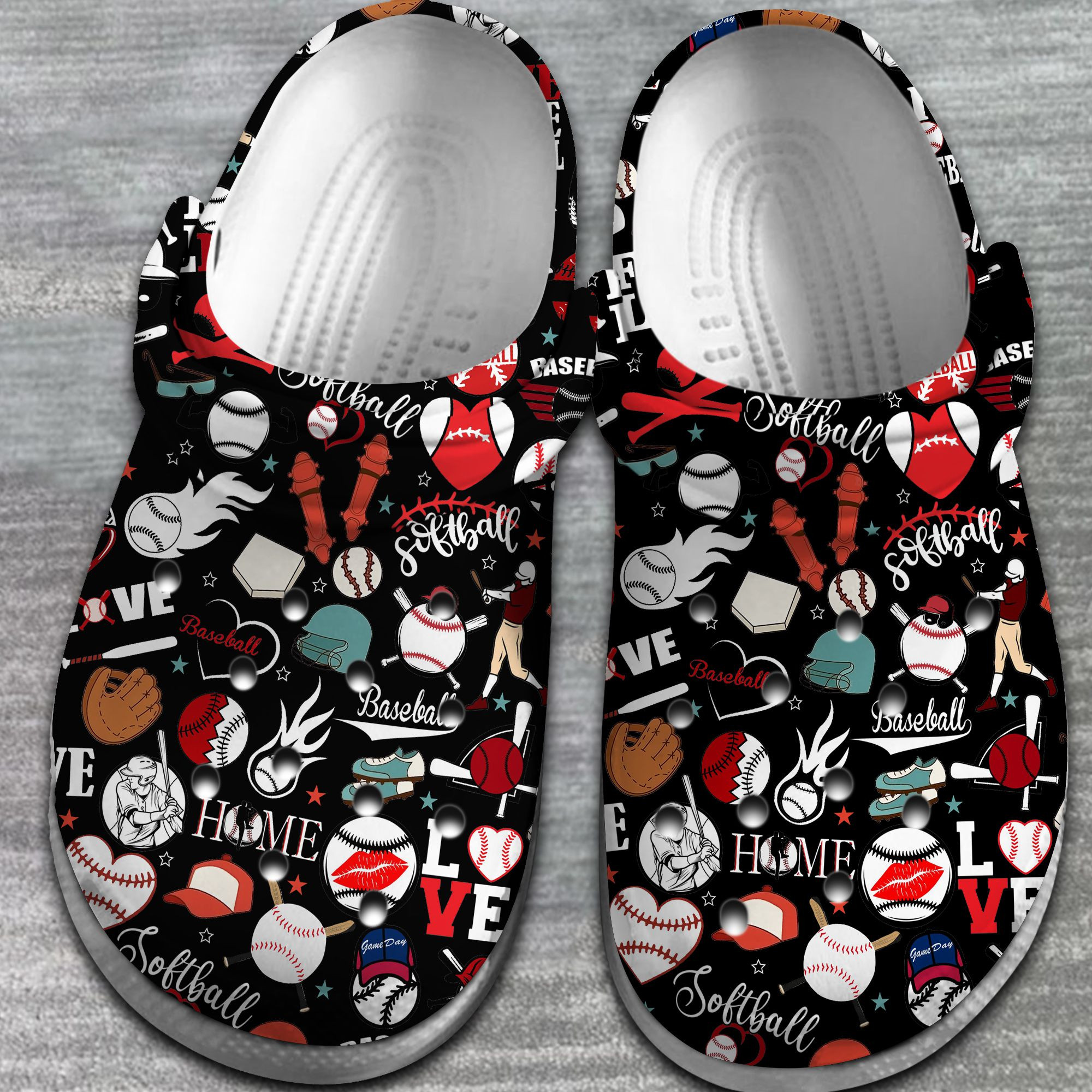 Merchidea Baseball Sport Crocs Crocband Clogs Shoes Comfortable For Men Women and Kids