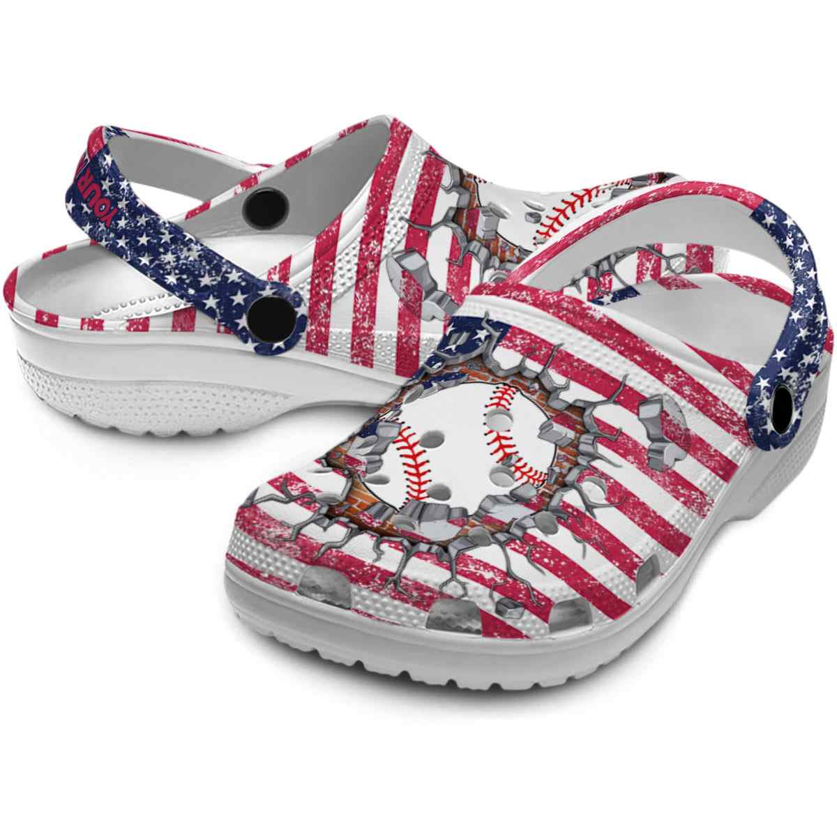 Merchidea Baseball Sport Crocs Crocband Clogs Shoes Comfortable For Men Women and Kids