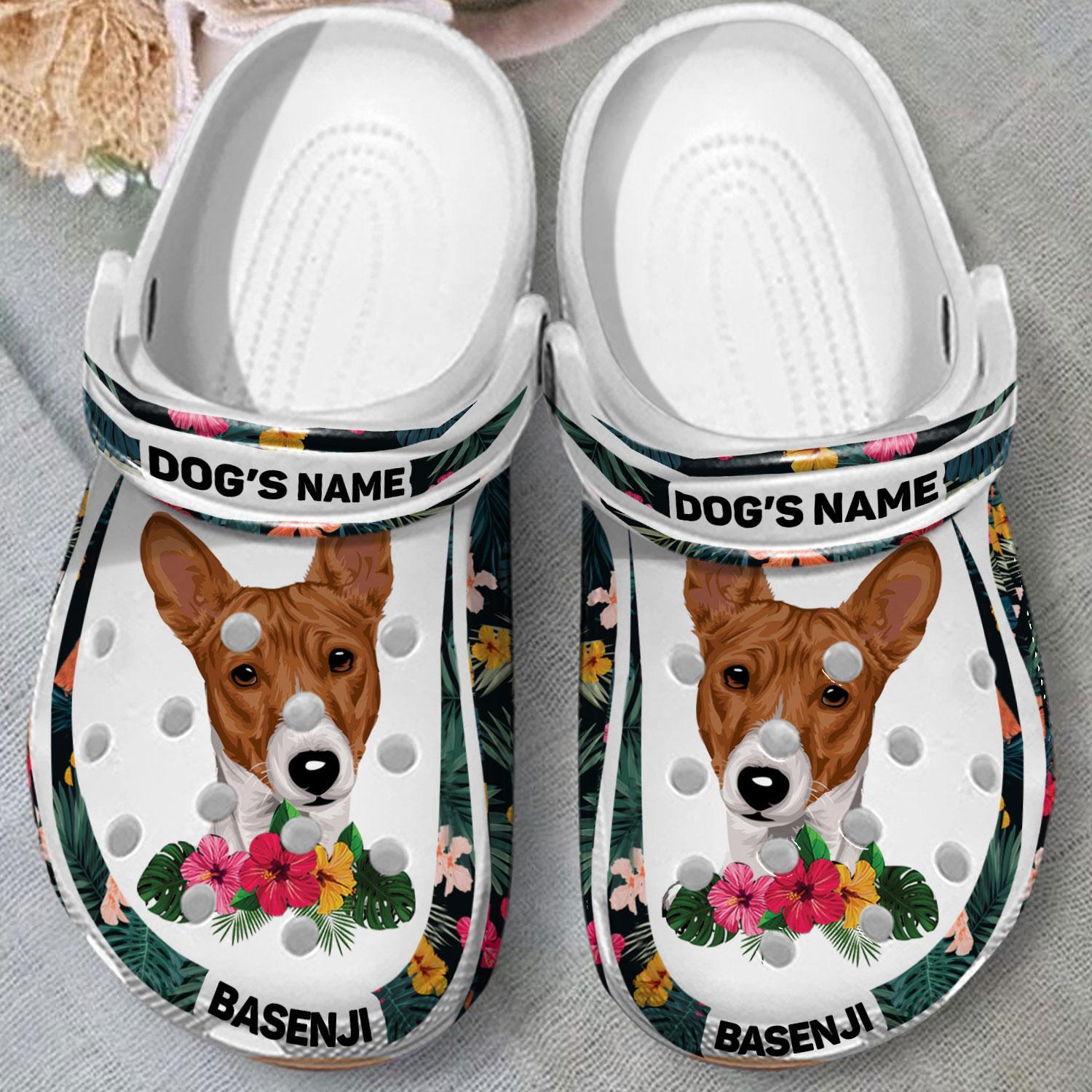 Merchidea Basenji Dog Crocs Crocband Clogs Shoes Comfortable For Men Women and Kids