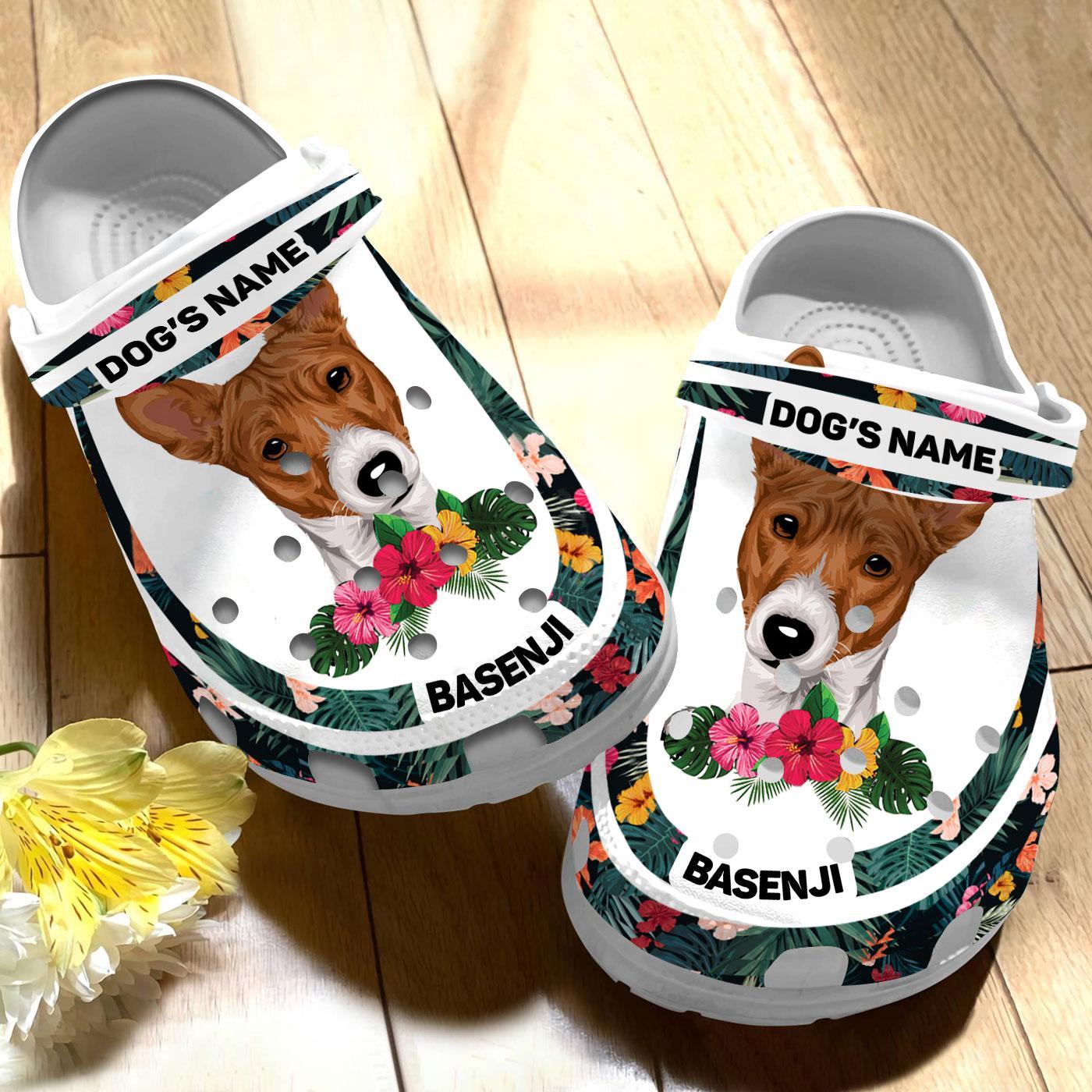 Merchidea Basenji Dog Crocs Crocband Clogs Shoes Comfortable For Men Women and Kids