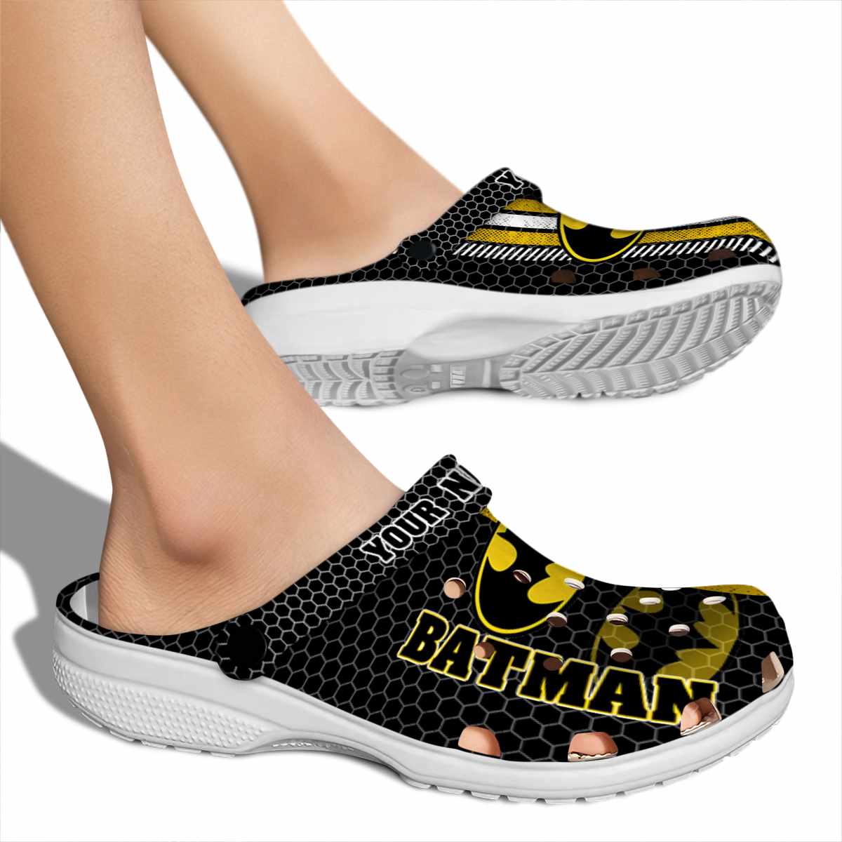 Merchidea Batman Movie Crocs Crocband Clogs Shoes Comfortable For Men Women and Kids