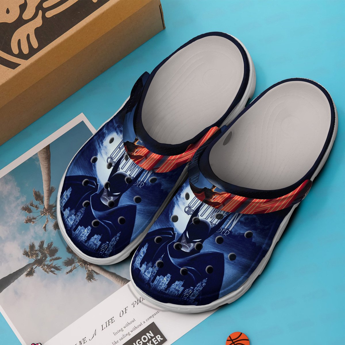 Merchidea Batman Movie Crocs Crocband Clogs Shoes Comfortable For Men Women and Kids