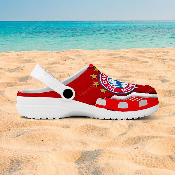 Merchidea Bayern München Bundesliga Sport Crocs Crocband Clogs Shoes Comfortable For Men Women and Kids