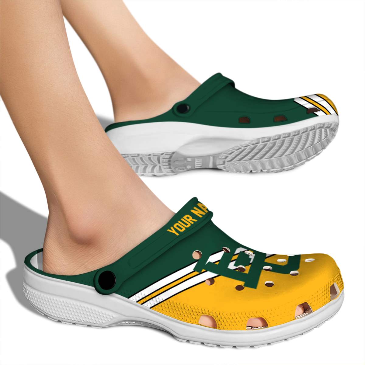Merchidea Baylor Bears NCAA Sport Crocs Crocband Clogs Shoes Comfortable For Men Women and Kids