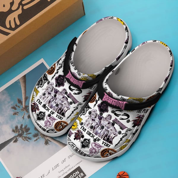 Merchidea Beartooth Music Crocs Crocband Clogs Shoes Comfortable For Men Women and Kids