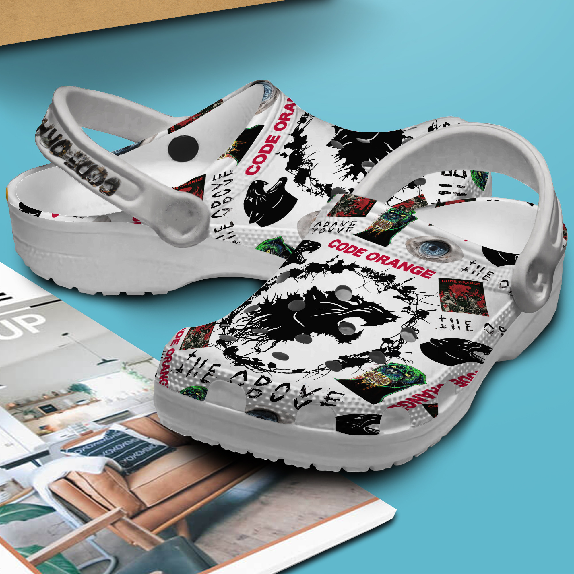 Merchidea Beartooth Music Crocs Crocband Clogs Shoes Comfortable For Men Women and Kids