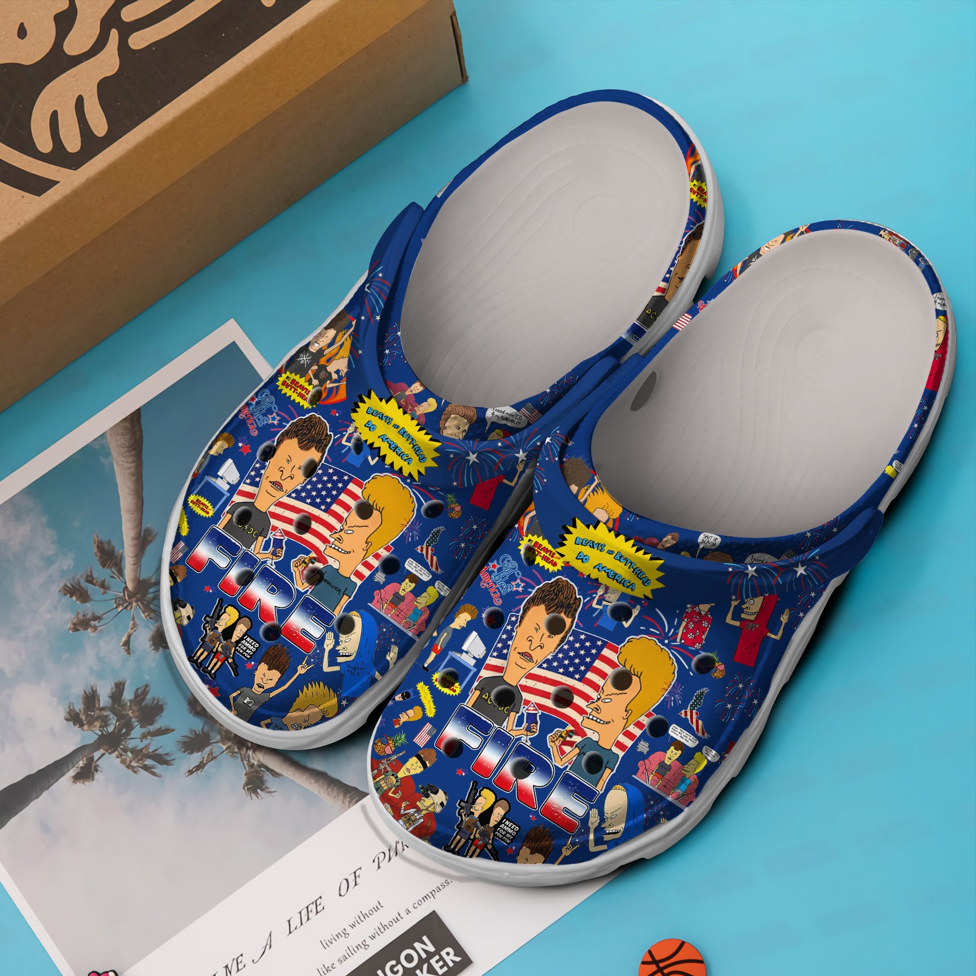 Merchidea Beavis And Butt Head Do America TV Series Crocs Crocband Clogs Shoes Comfortable For Men Women and Kids