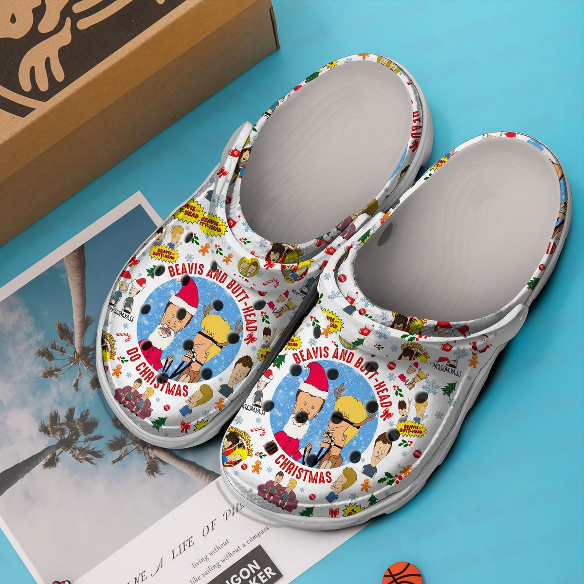 Merchidea Beavis And Butt Head TV Series Crocs Crocband Clogs Shoes Comfortable For Men Women and Kids