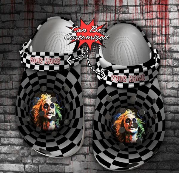 Merchidea Beetlejuice Movie Crocs Crocband Clogs Shoes Comfortable For Men Women and Kids
