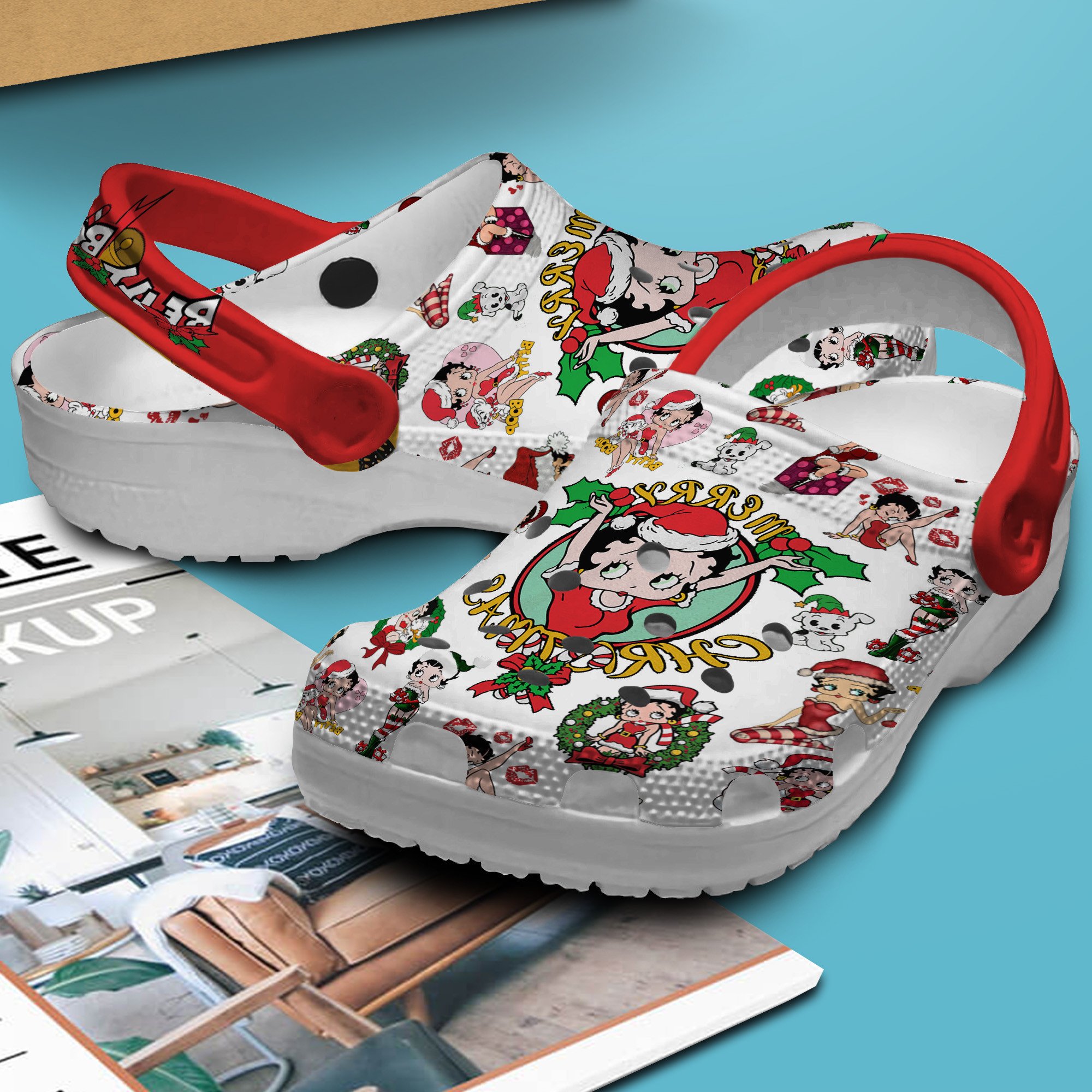 Merchidea Betty Boop Cartoon Crocs Crocband Clogs Shoes Comfortable For Men Women and Kids
