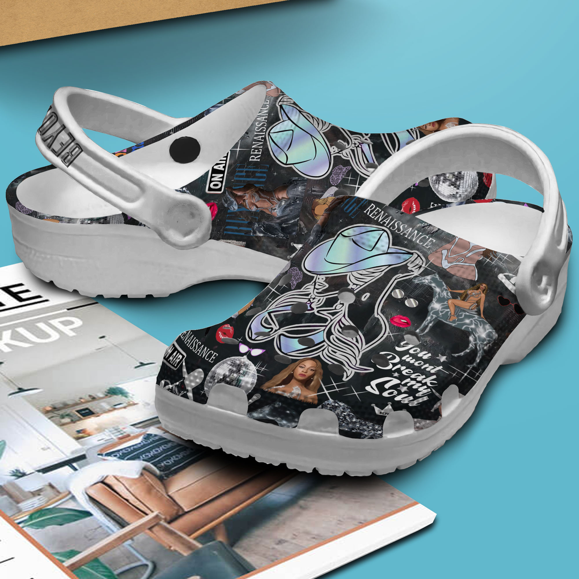 Merchidea Beyonce Music Crocs Crocband Clogs Shoes Comfortable For Men Women and Kids