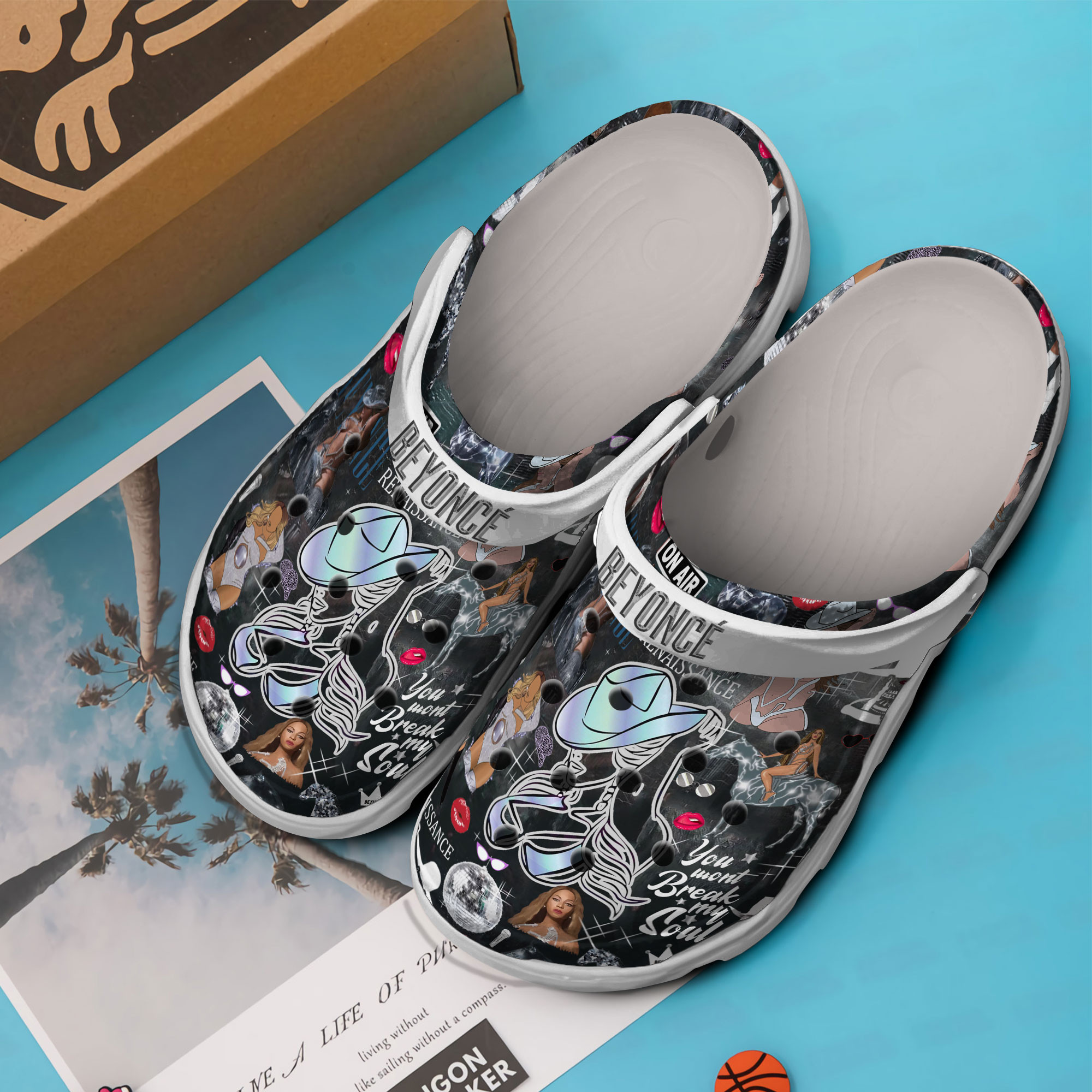 Merchidea Beyonce Music Crocs Crocband Clogs Shoes Comfortable For Men Women and Kids