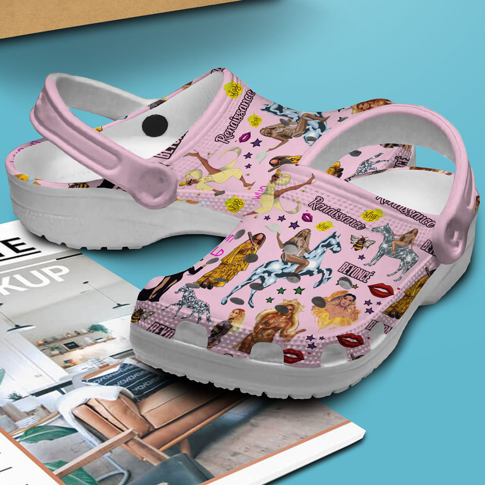 Merchidea Beyonce Singer Music Crocs Clogs Crocband Shoes Comfortable For Men Women and Kids