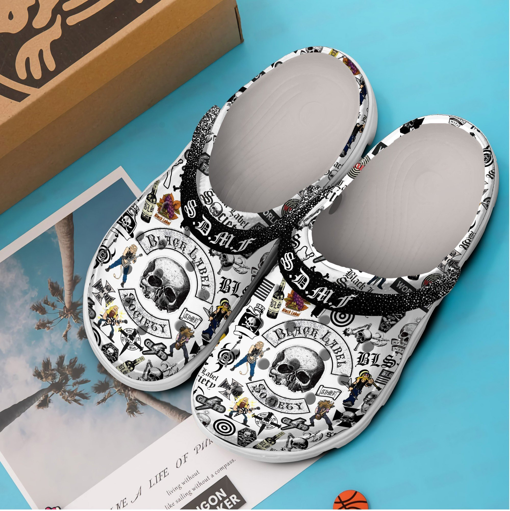 Merchidea Black Label Society Music Crocs Crocband Clogs Shoes Comfortable For Men Women and Kids