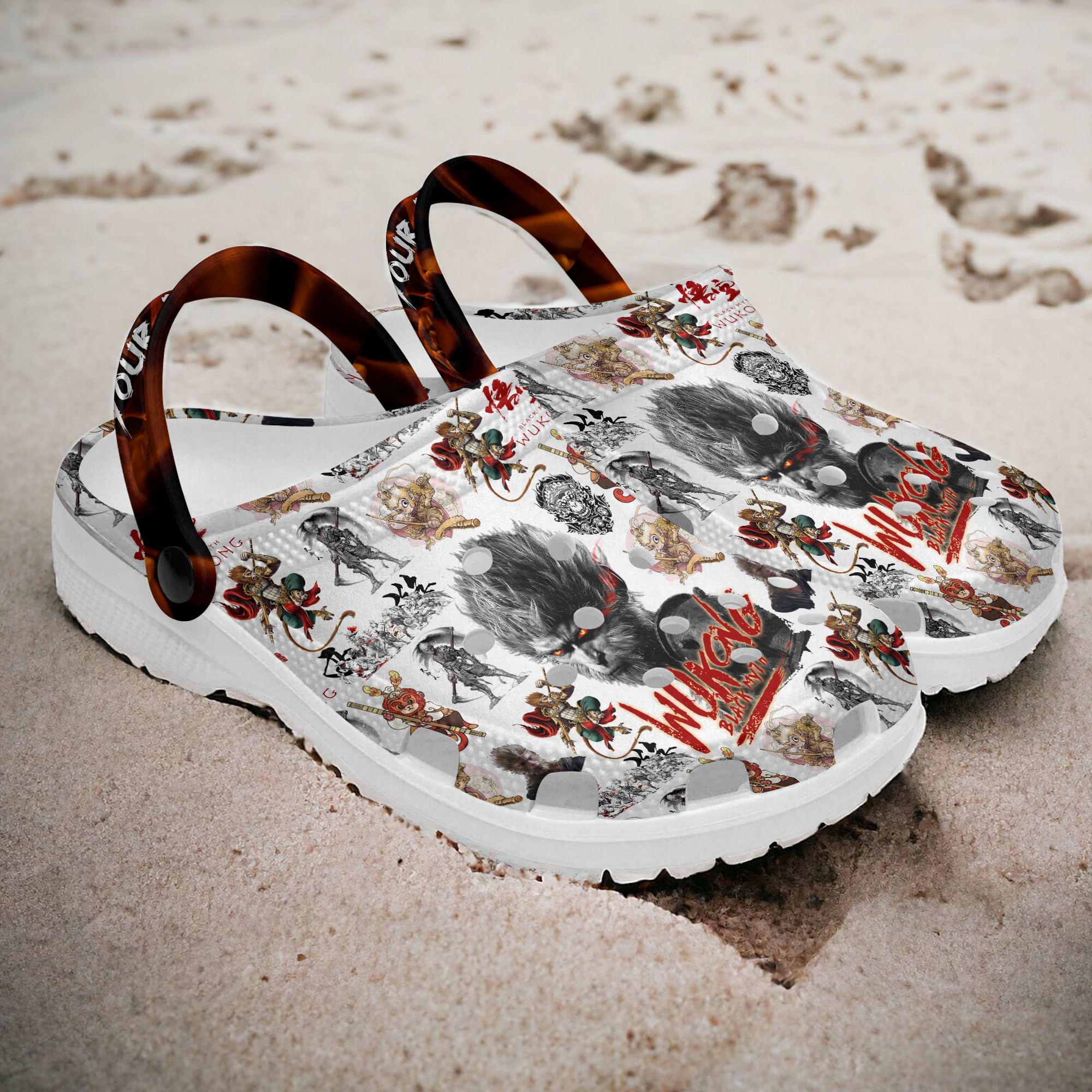 Merchidea Black Myth Wukong Movie Crocs Crocband Clogs Shoes Comfortable For Men Women and Kids