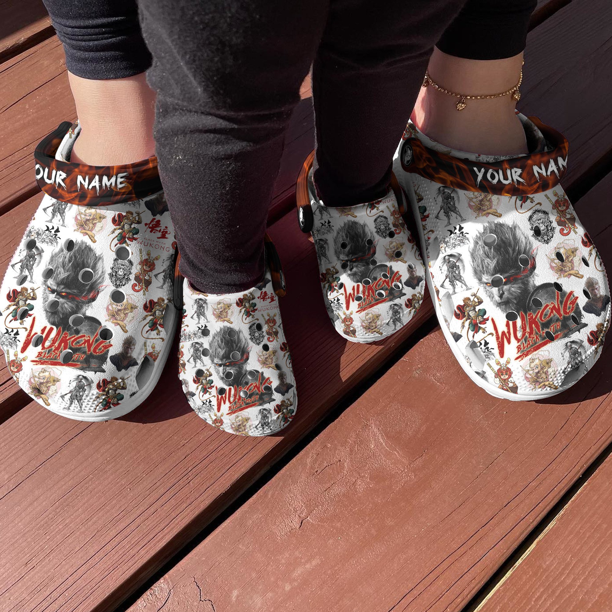 Merchidea Black Myth Wukong Movie Crocs Crocband Clogs Shoes Comfortable For Men Women and Kids