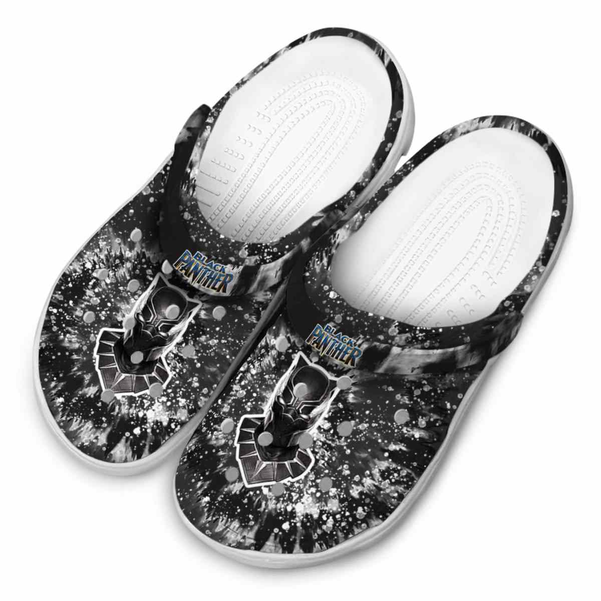 Merchidea Black Panther Movie Crocs Crocband Clogs Shoes Comfortable For Men Women and Kids