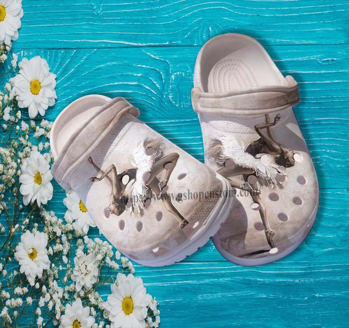 Merchidea Black Queen Ballets Girl Dancer Vintage Croc Shoes Gift Sister- Ballets Black Niece Shoes Croc Clogs