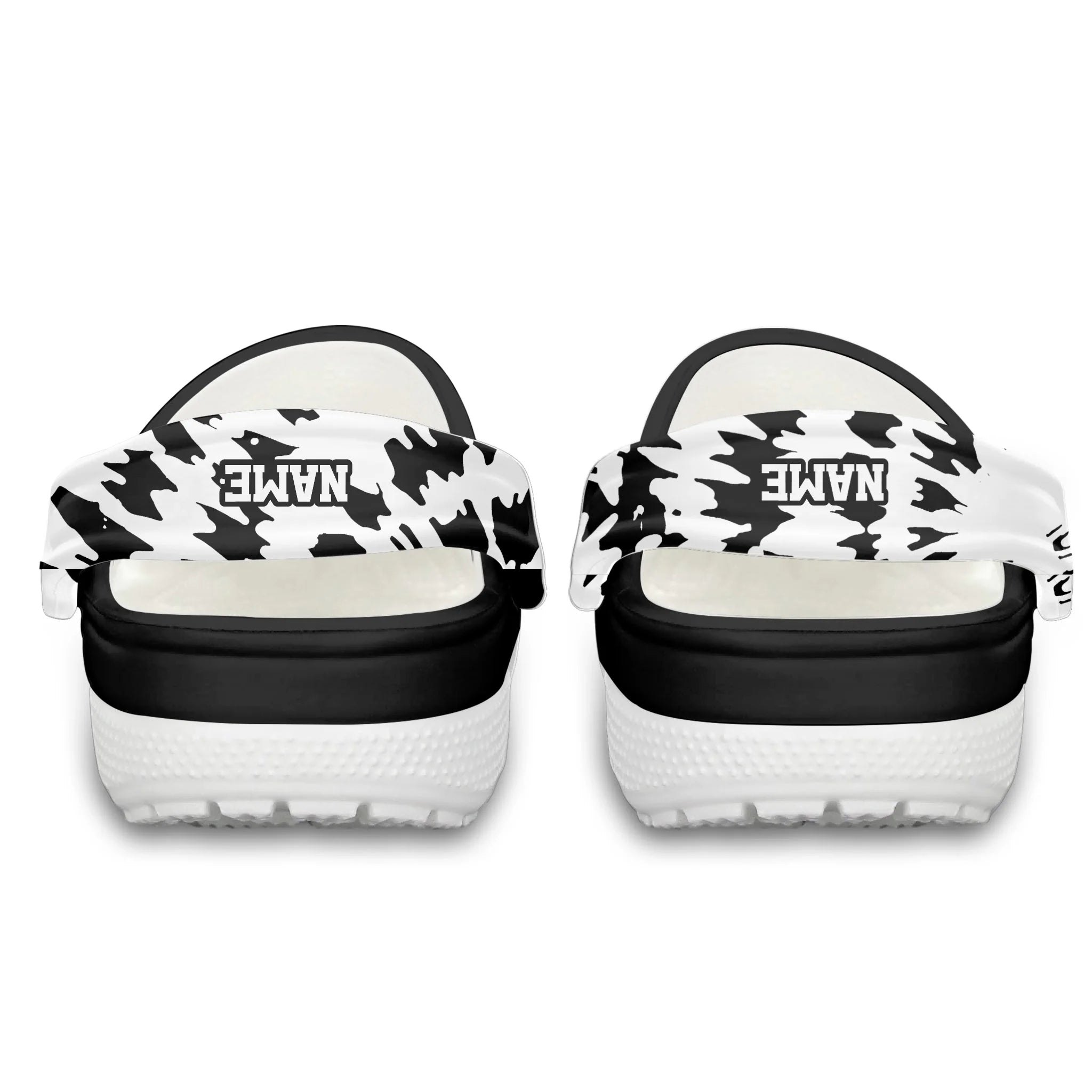Merchidea Black Tie-Dye Ice Hockey Sport Crocs Crocband Clogs Shoes Comfortable For Men Women and Kids