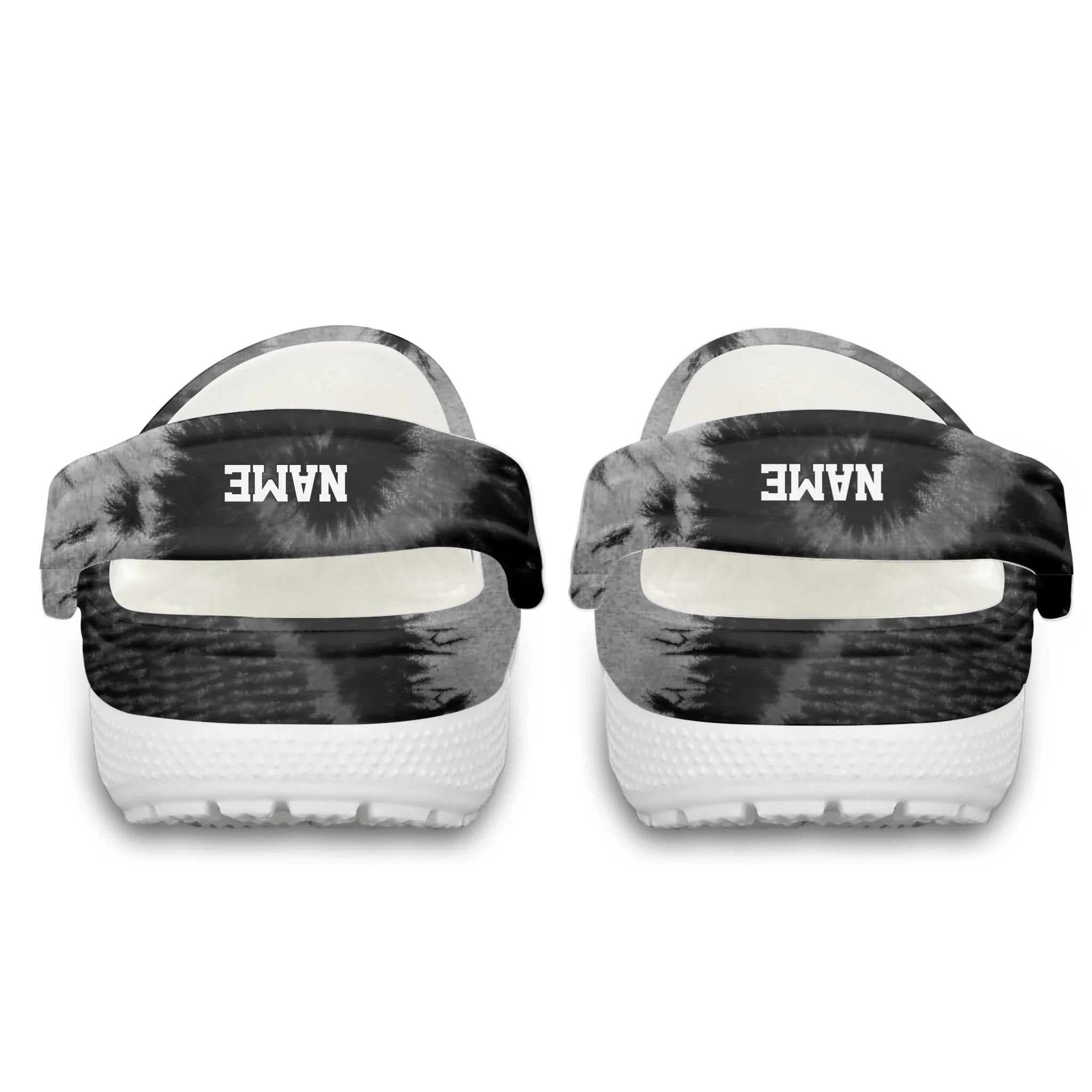 Merchidea Black Tie-Dye Soccer Sport Crocs Crocband Clogs Shoes Comfortable For Men Women and Kids