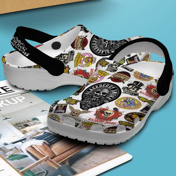 Merchidea Blackberry Smoke Music Crocs Crocband Clogs Shoes Comfortable For Men Women and Kids