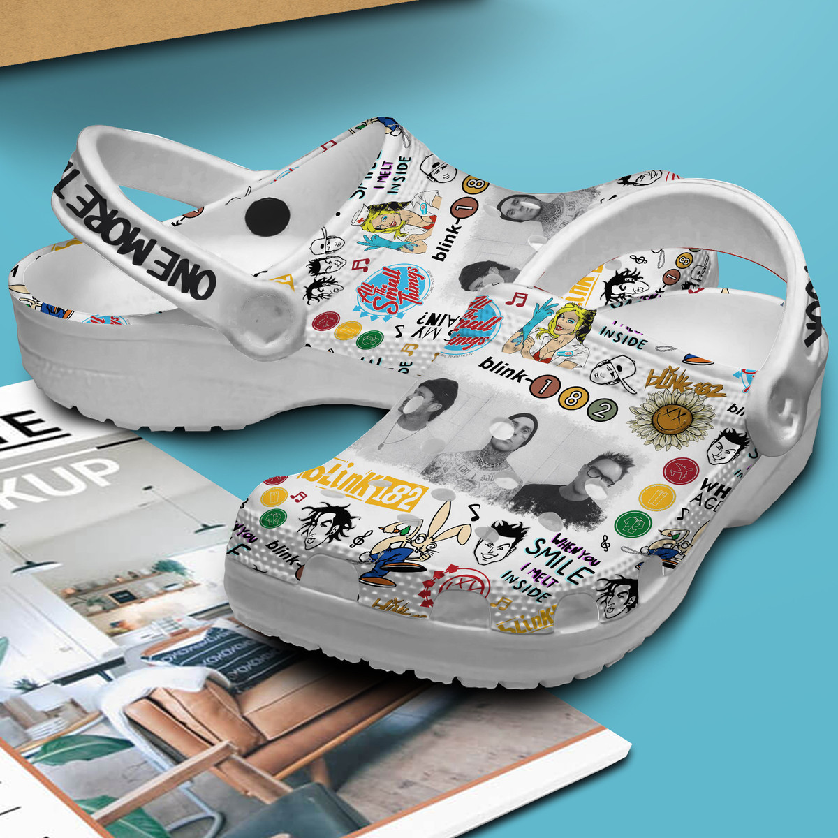 Merchidea Blink 182 Music Crocs Crocband Clogs Shoes Comfortable For Men Women and Kids