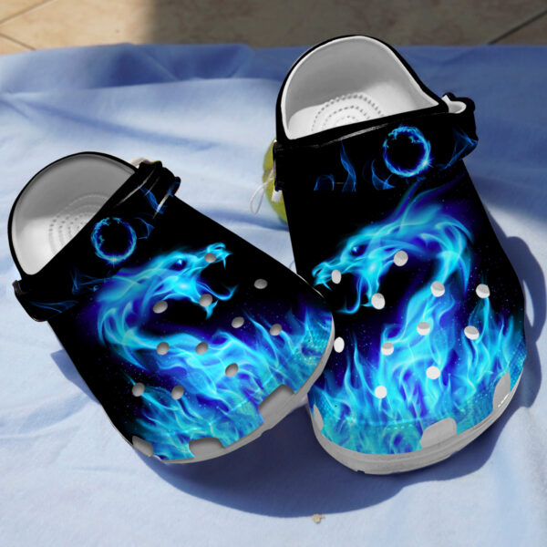 Merchidea Blue Dragon Slippers Crocs Crocband Clogs Shoes Comfortable For Men Women and Kids