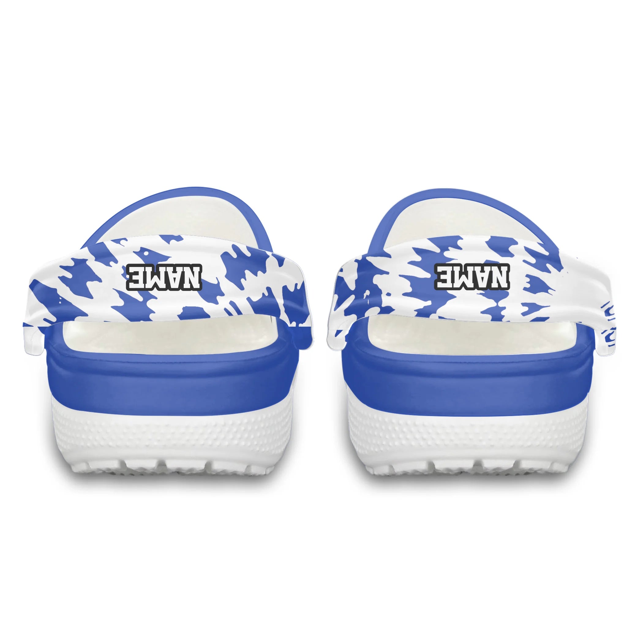 Merchidea Blue Tie-Dye Basketball Sport Crocs Crocband Clogs Shoes Comfortable For Men Women and Kids