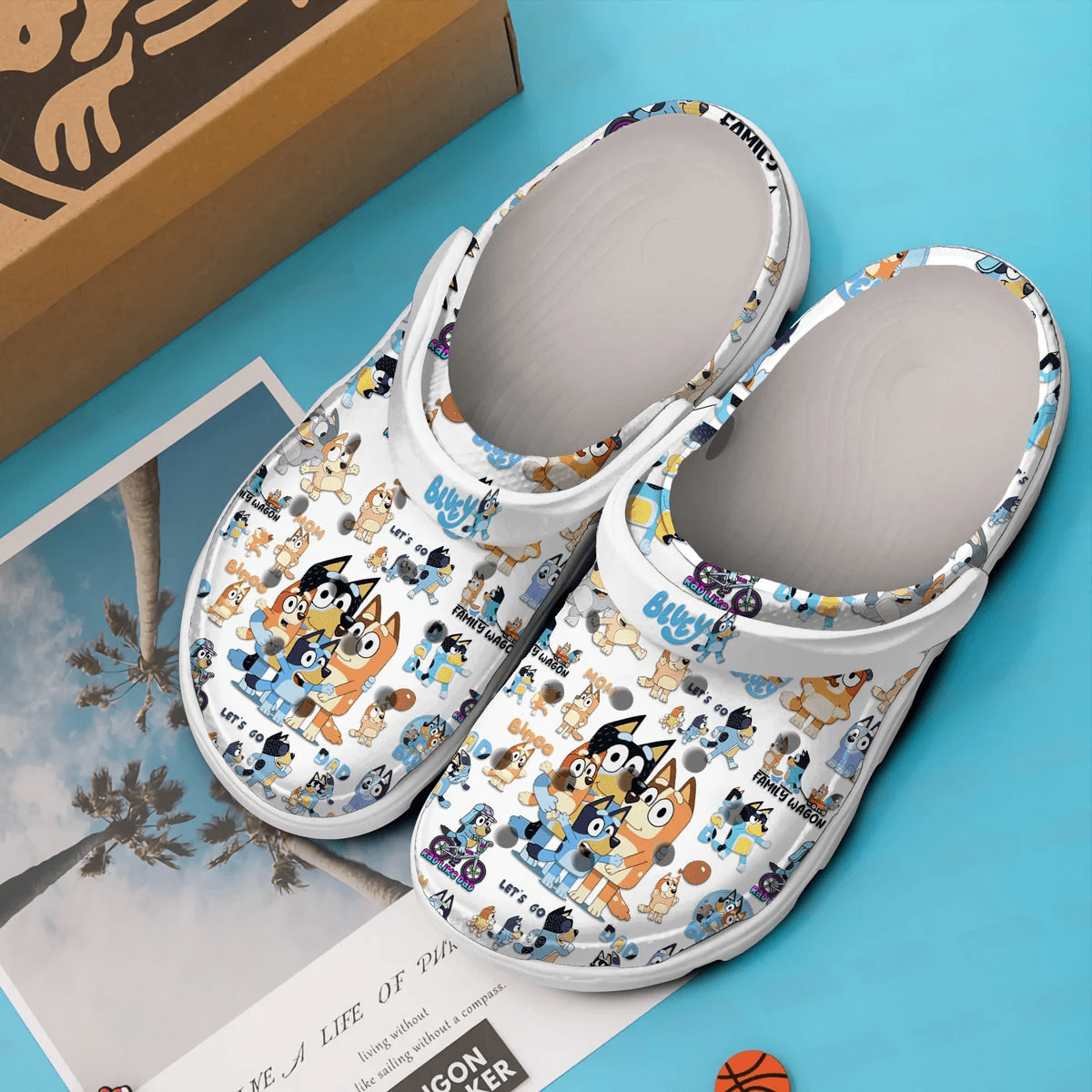 Merchidea Bluey Cartoon Crocs Clogs Crocband Shoes Comfortable For Men Women and Kids
