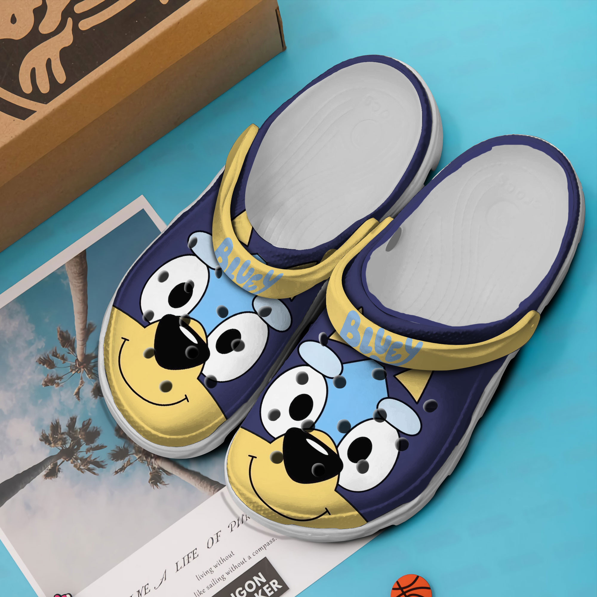 Merchidea Bluey Cartoon Crocs Crocband Clogs Shoes Comfortable For Men Women and Kids