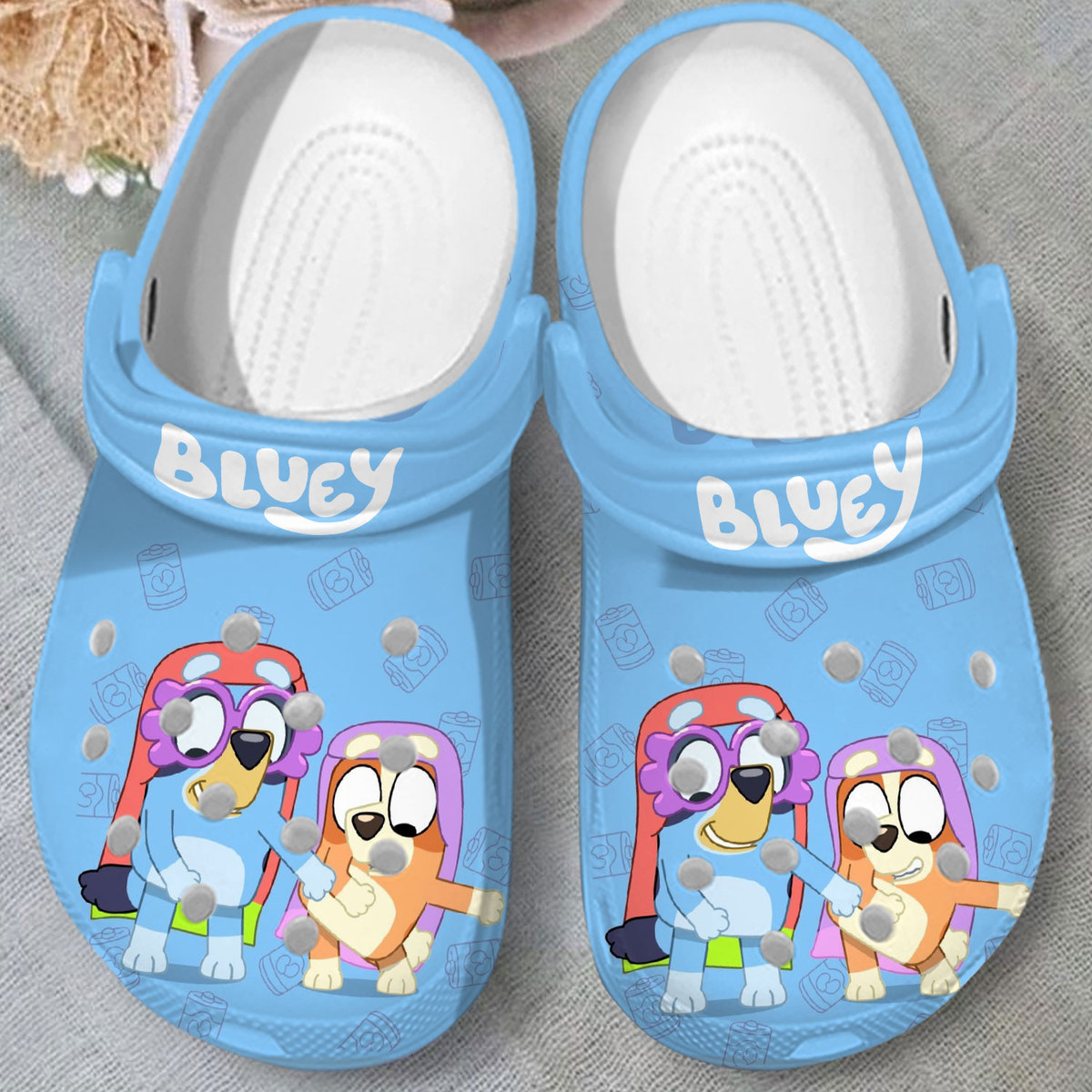 Merchidea Bluey Cartoon Crocs Crocband Clogs Shoes Comfortable For Men Women and Kids