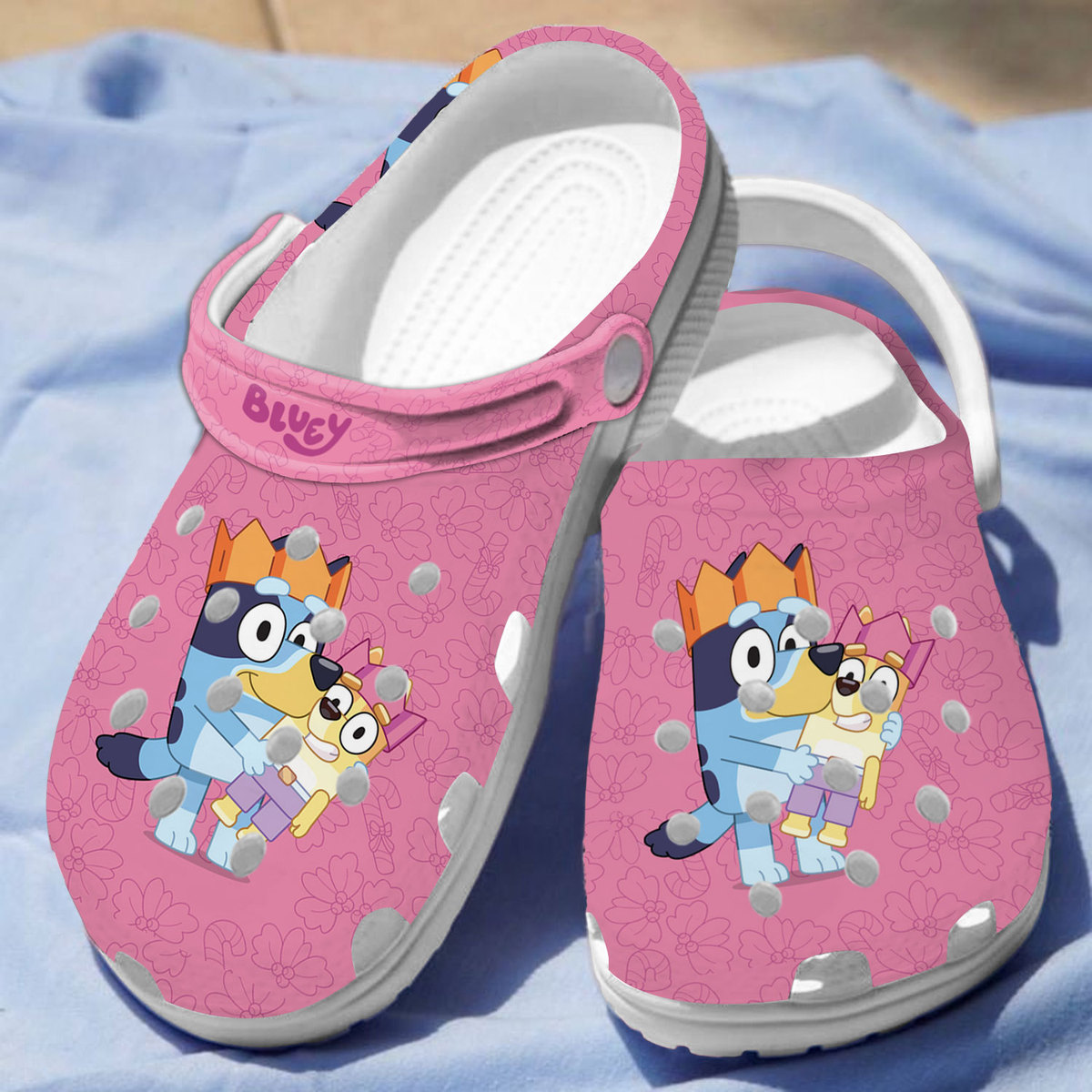 Merchidea Bluey Cartoon Crocs Crocband Clogs Shoes Comfortable For Men Women and Kids