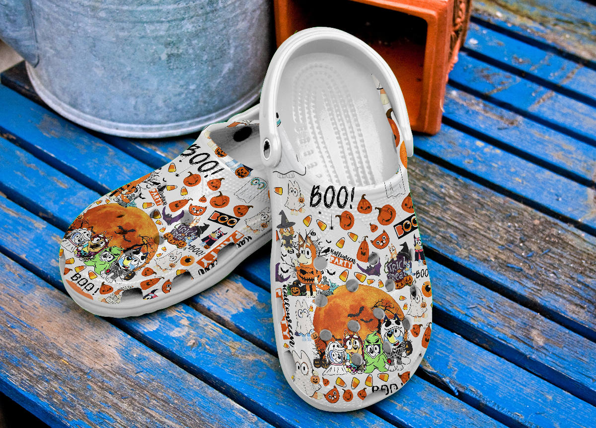 Merchidea Bluey Cartoon Crocs Crocband Clogs Shoes Comfortable For Men Women and Kids