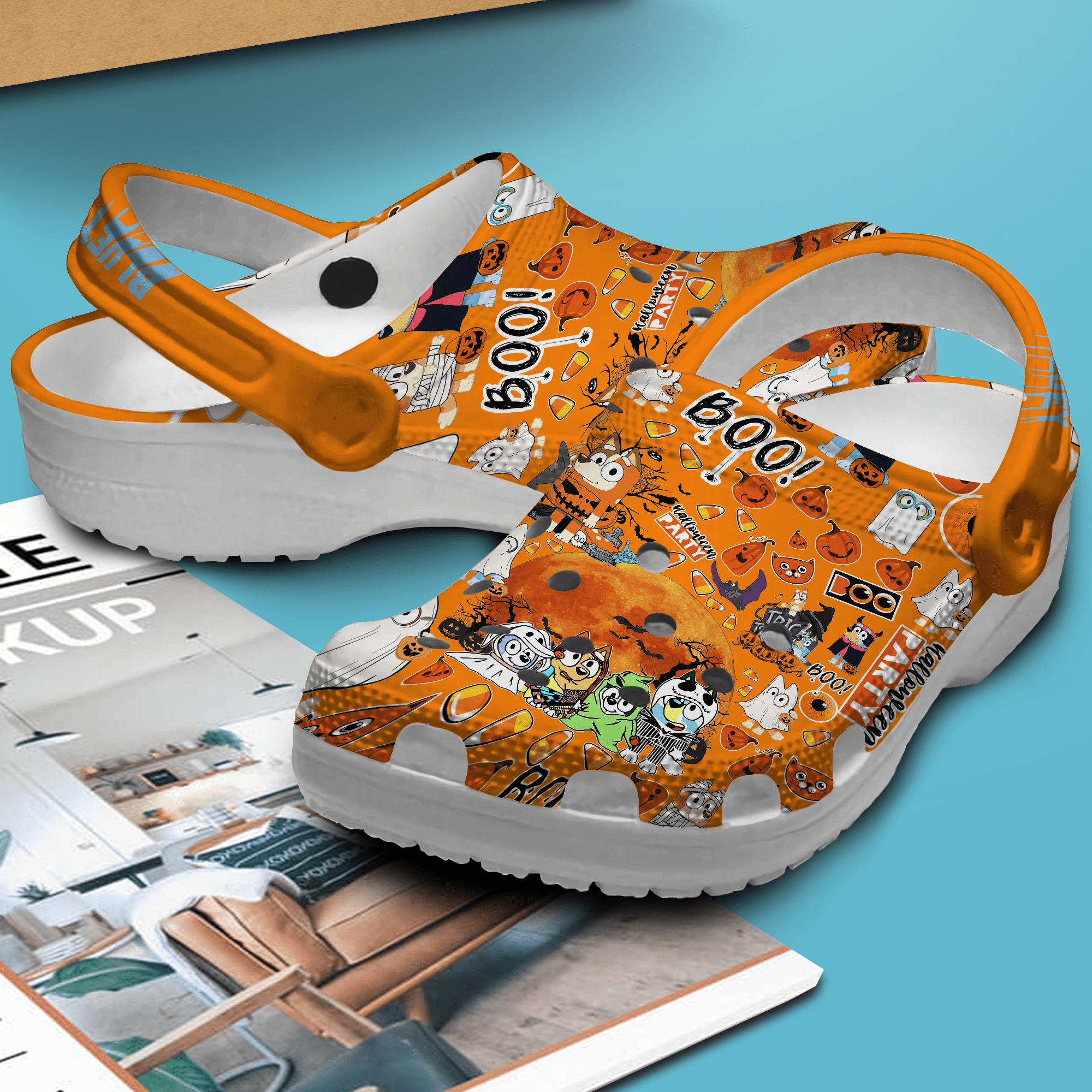 Merchidea Bluey Cartoon Crocs Crocband Clogs Shoes Comfortable For Men Women and Kids