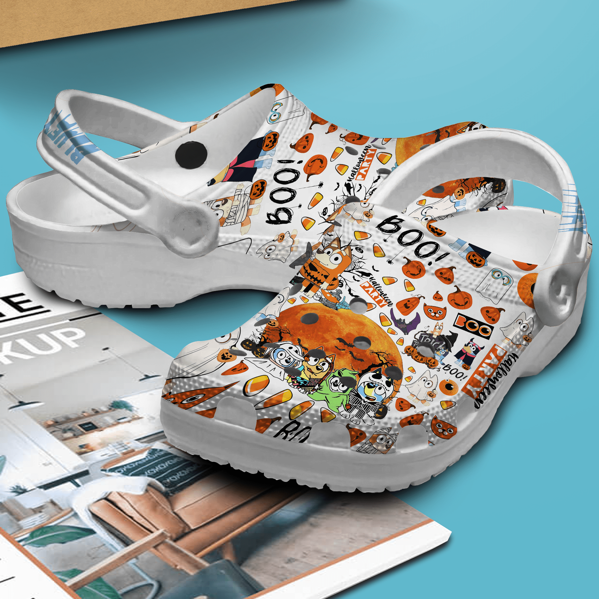 Merchidea Bluey Cartoon Crocs Crocband Clogs Shoes Comfortable For Men Women and Kids