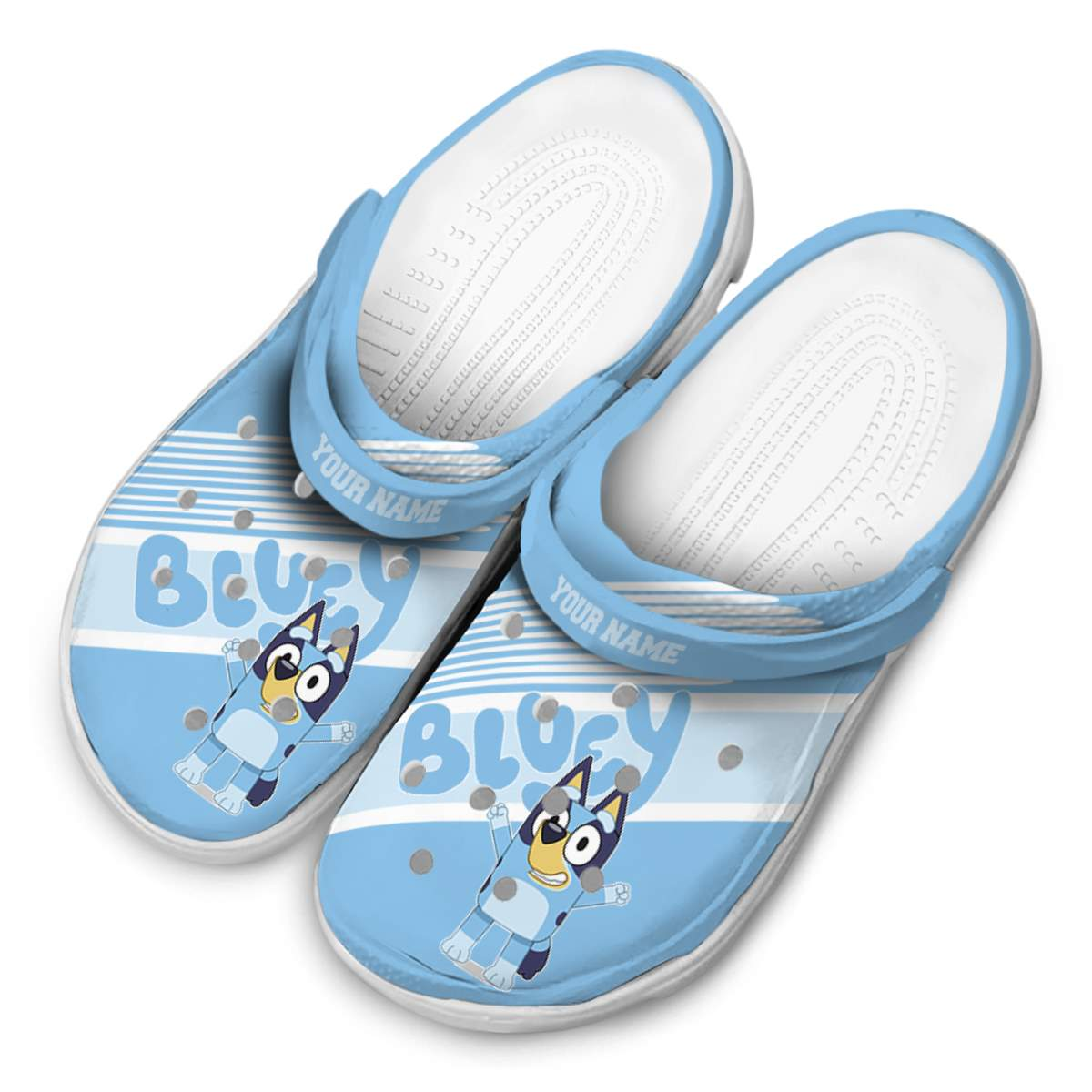 Merchidea Bluey Cartoon Crocs Crocband Clogs Shoes Comfortable For Men Women and Kids