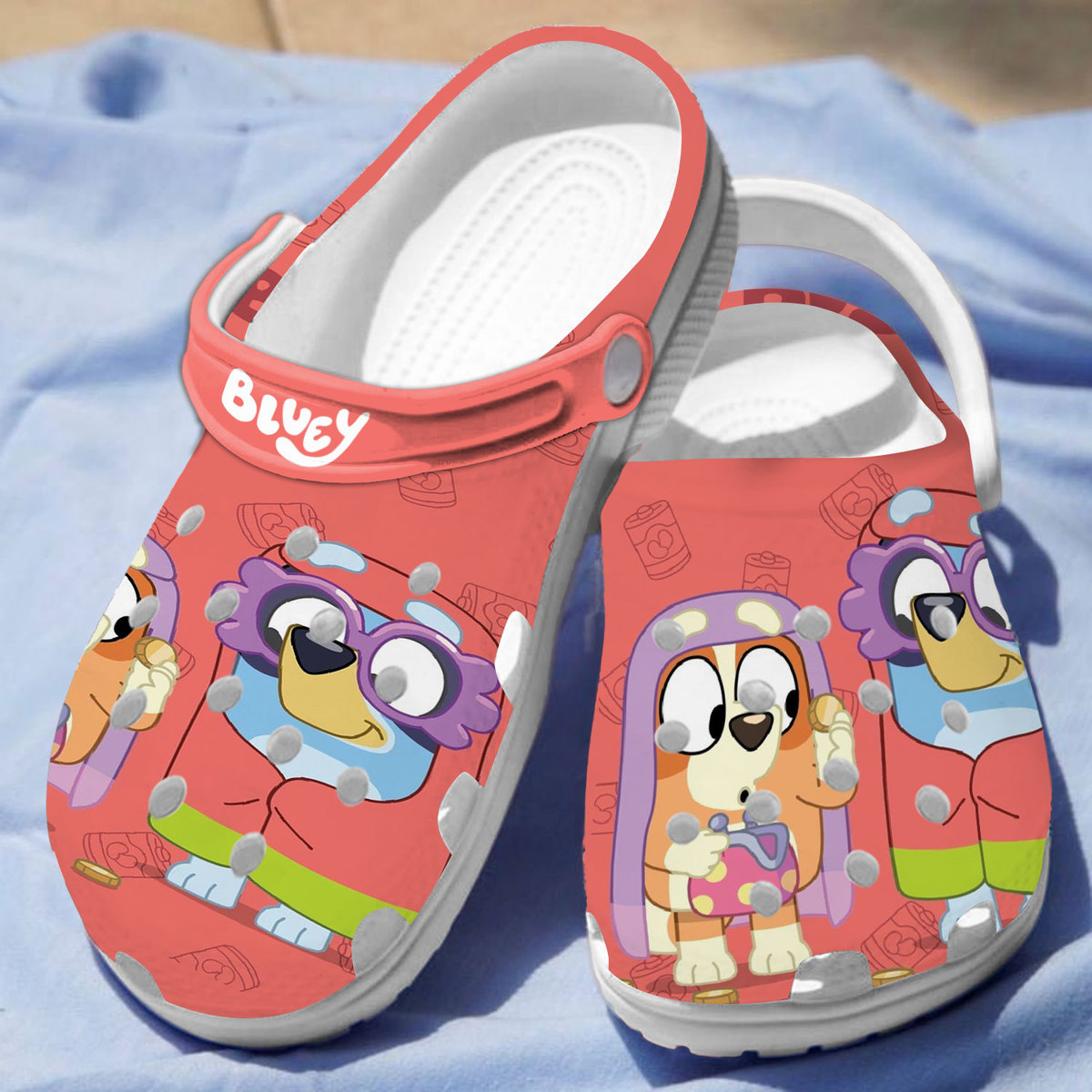 Merchidea Bluey Cartoon Crocs Crocband Clogs Shoes Comfortable For Men Women and Kids