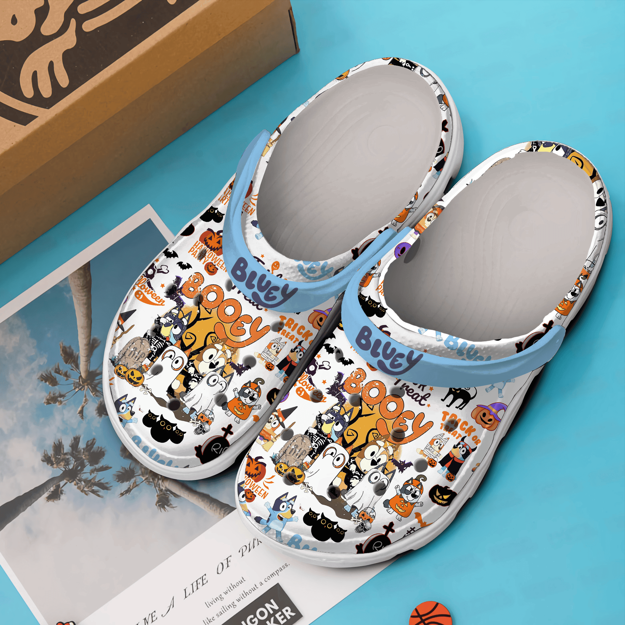 Merchidea Bluey Cartoon Crocs Crocband Clogs Shoes Comfortable For Men Women and Kids