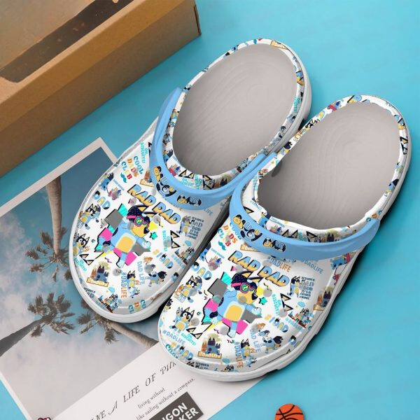 Merchidea Bluey Cartoon Crocs Crocband Clogs Shoes Comfortable For Men Women and Kids