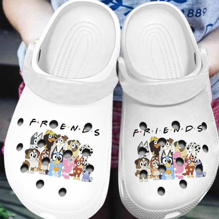 Merchidea Bluey Cartoon Crocs Crocband Clogs Shoes Comfortable For Men Women and Kids