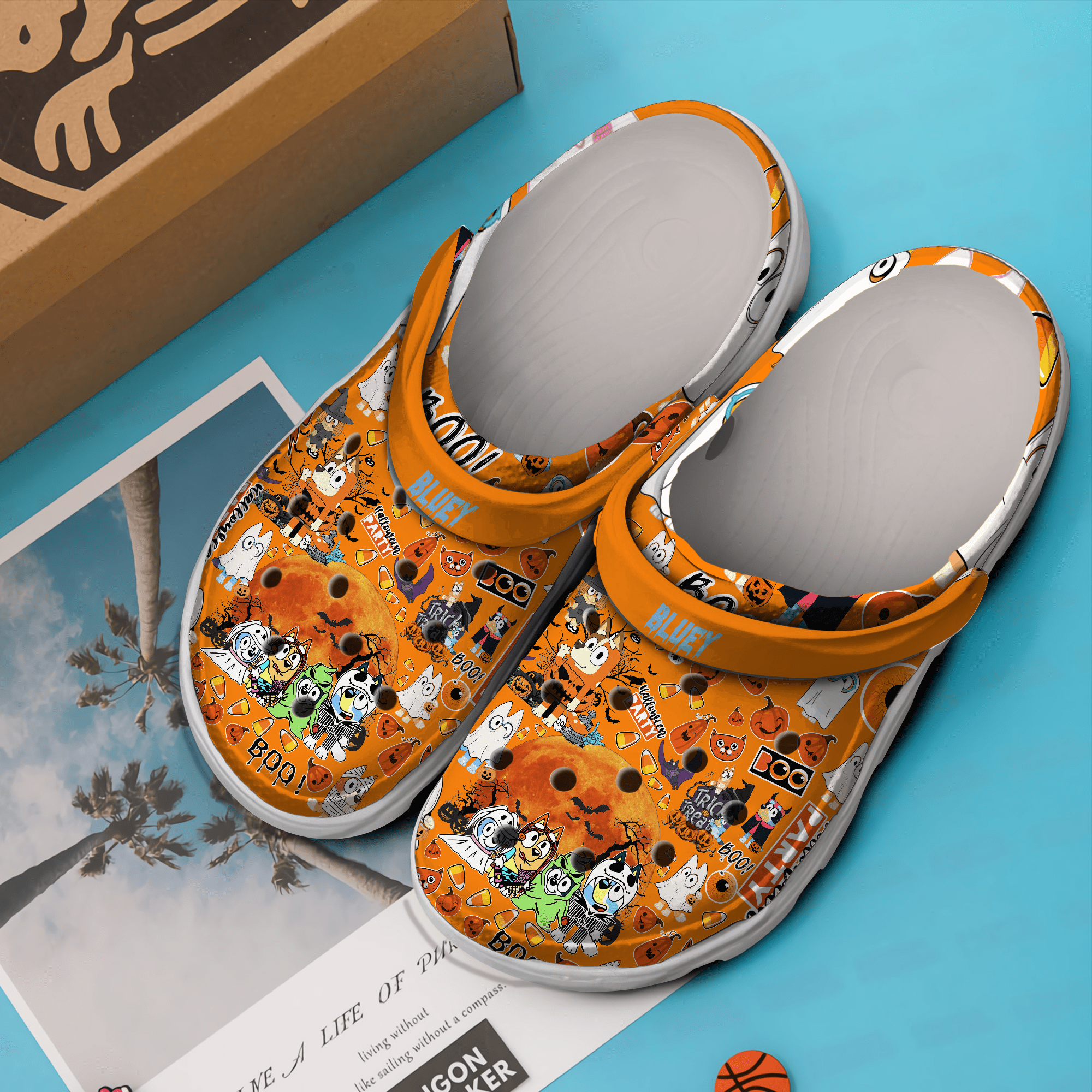 Merchidea Bluey Cartoon Crocs Crocband Clogs Shoes Comfortable For Men Women and Kids