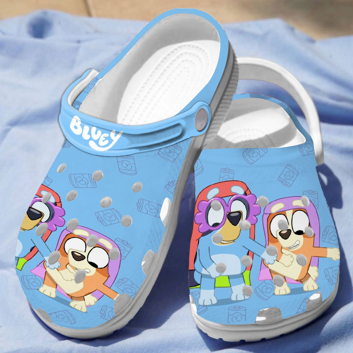 Merchidea Bluey Cartoon Crocs Crocband Clogs Shoes Comfortable For Men Women and Kids