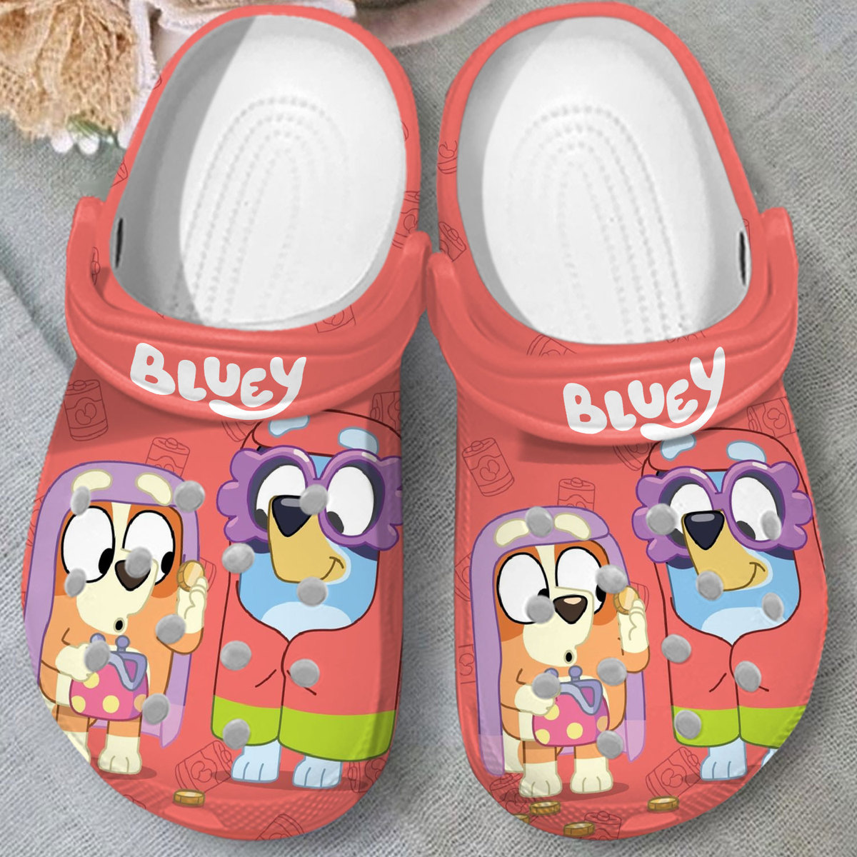 Merchidea Bluey Cartoon Crocs Crocband Clogs Shoes Comfortable For Men Women and Kids