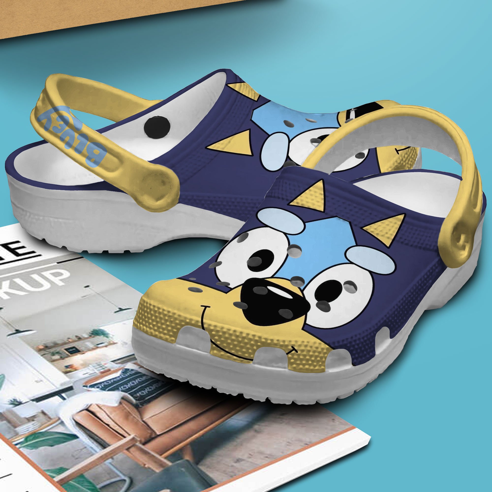 Merchidea Bluey Cartoon Crocs Crocband Clogs Shoes Comfortable For Men Women and Kids