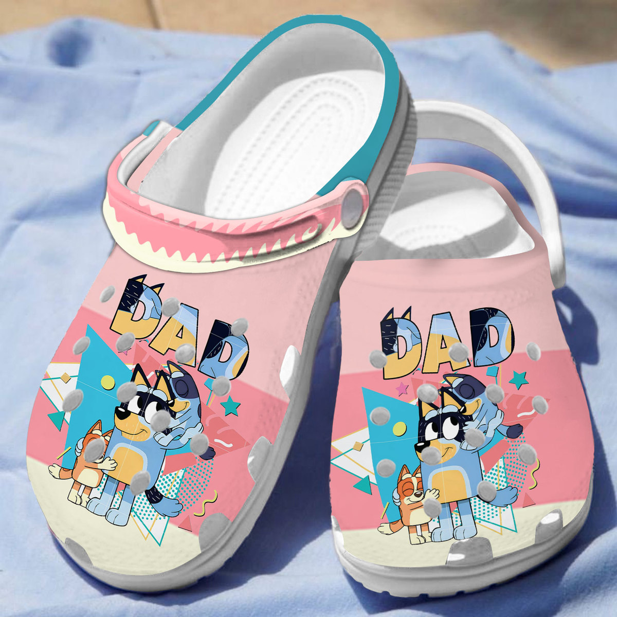 Merchidea Bluey Cartoon Crocs Crocband Clogs Shoes Comfortable For Men Women and Kids