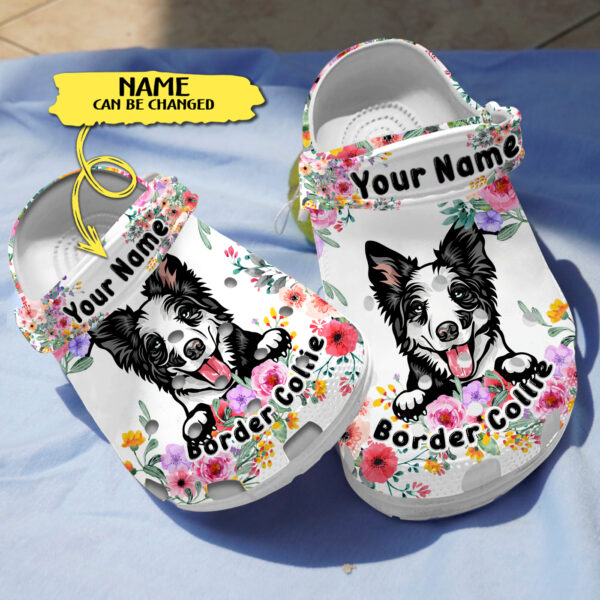 Merchidea Border Collie Dog Crocs Crocband Clogs Shoes Comfortable For Men Women and Kids