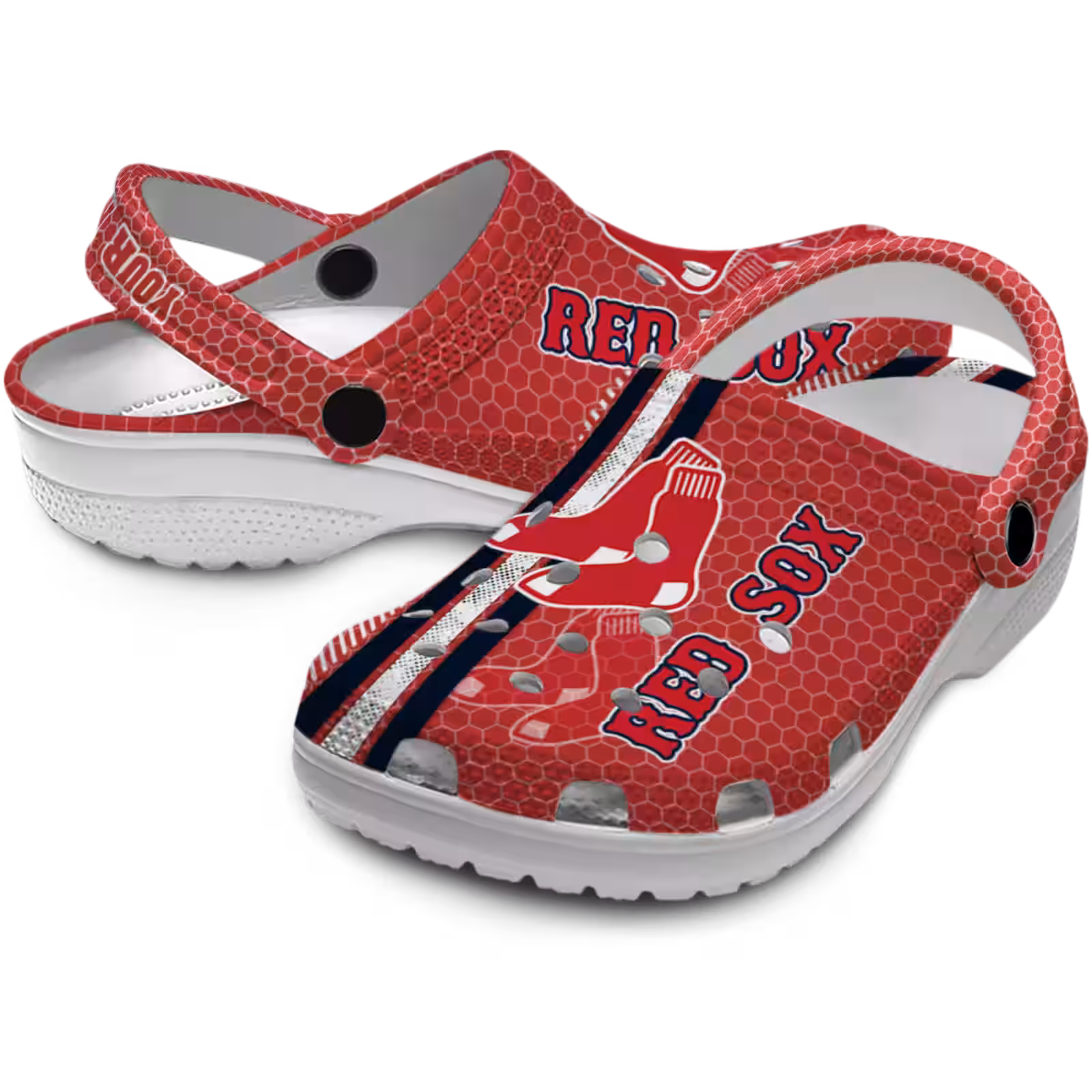 Merchidea Boston Red Sox MLB Sport Crocs Crocband Clogs Shoes Comfortable For Men Women and Kids