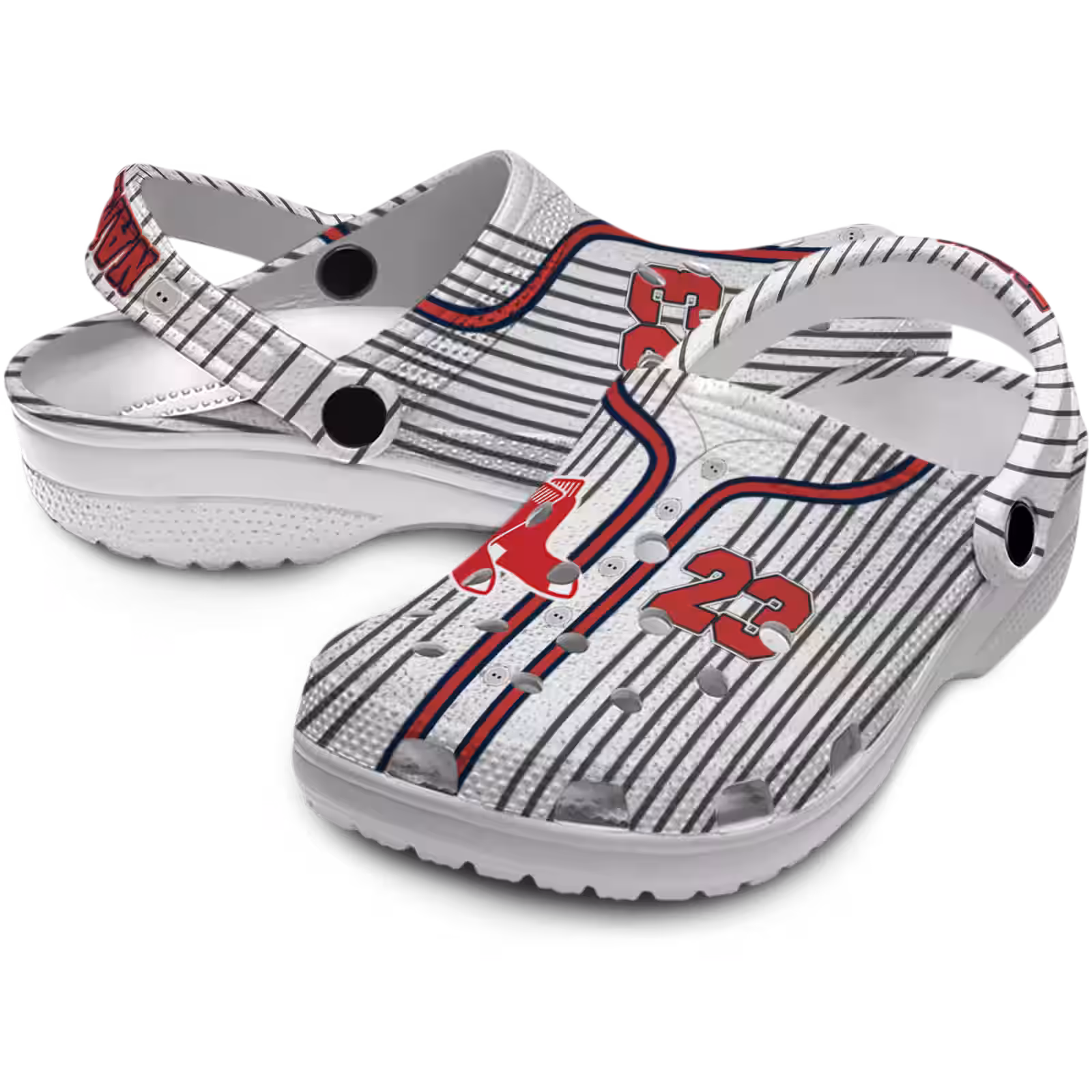 Merchidea Boston Red Sox MLB Sport Crocs Crocband Clogs Shoes Comfortable For Men Women and Kids
