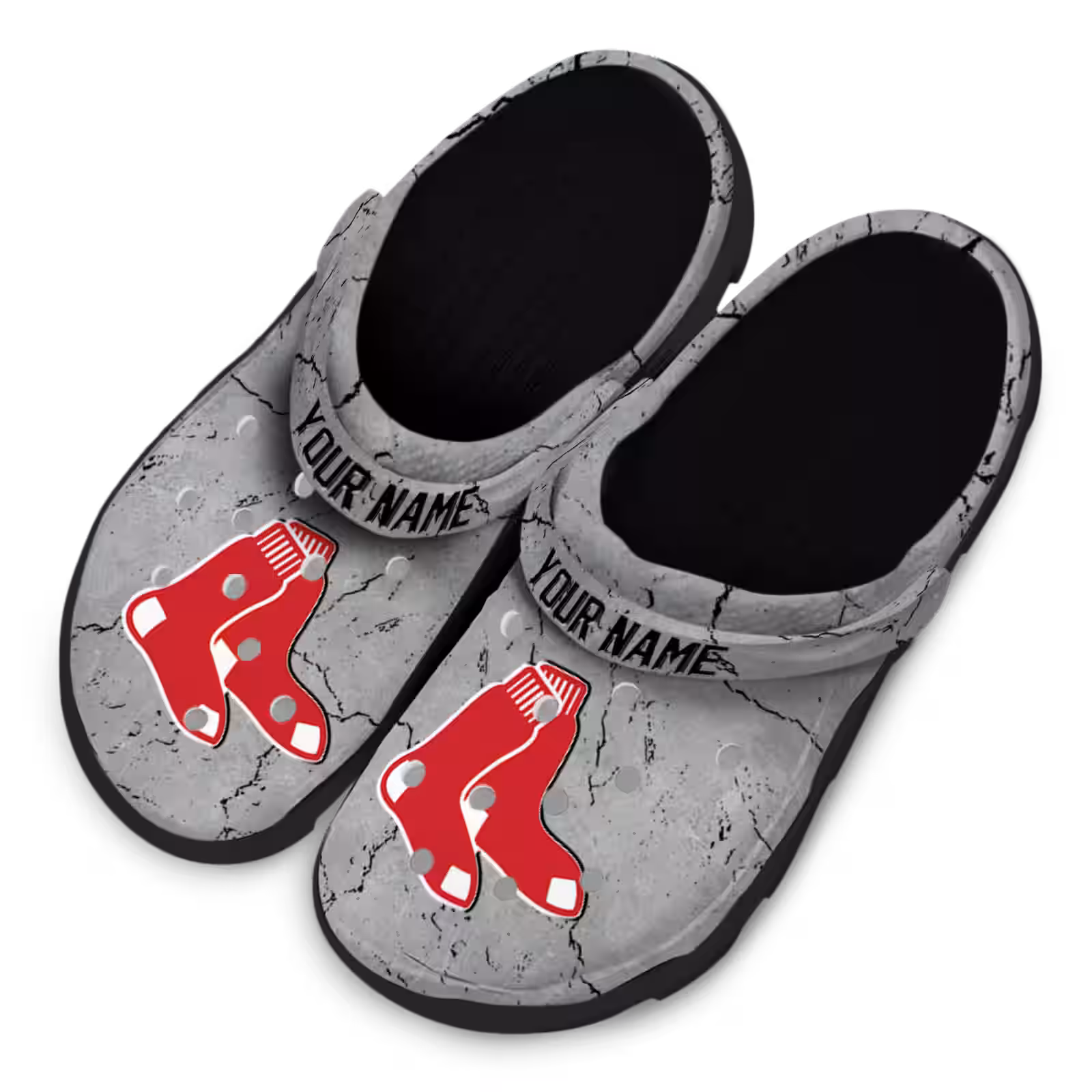 Merchidea Boston Red Sox MLB Sport Crocs Crocband Clogs Shoes Comfortable For Men Women and Kids