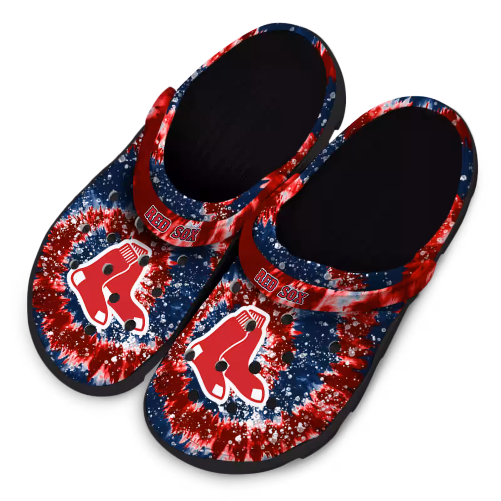 Merchidea Boston Red Sox MLB Sport Crocs Crocband Clogs Shoes Comfortable For Men Women and Kids